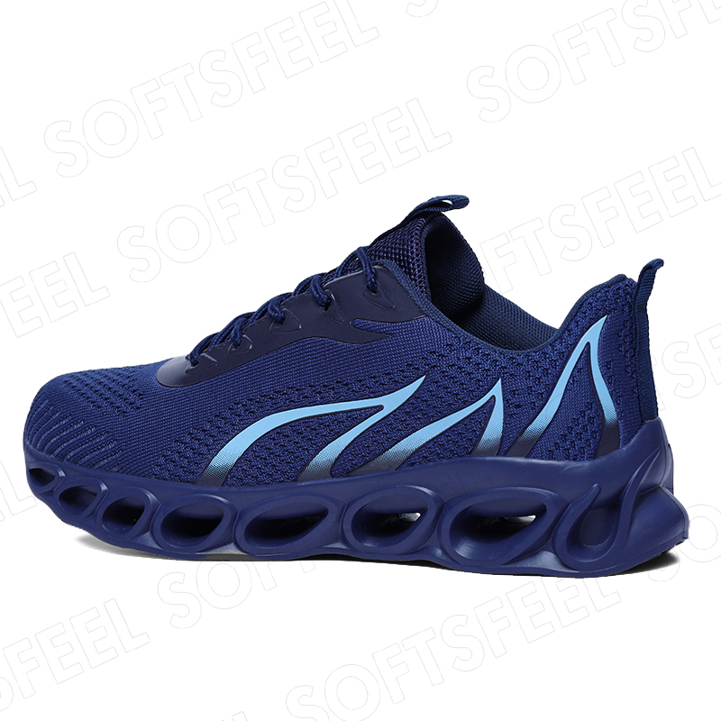 Softsfeel Men's Relieve Foot Pain Perfect Walking Shoes - Dark Blue-SOFTSFEEL