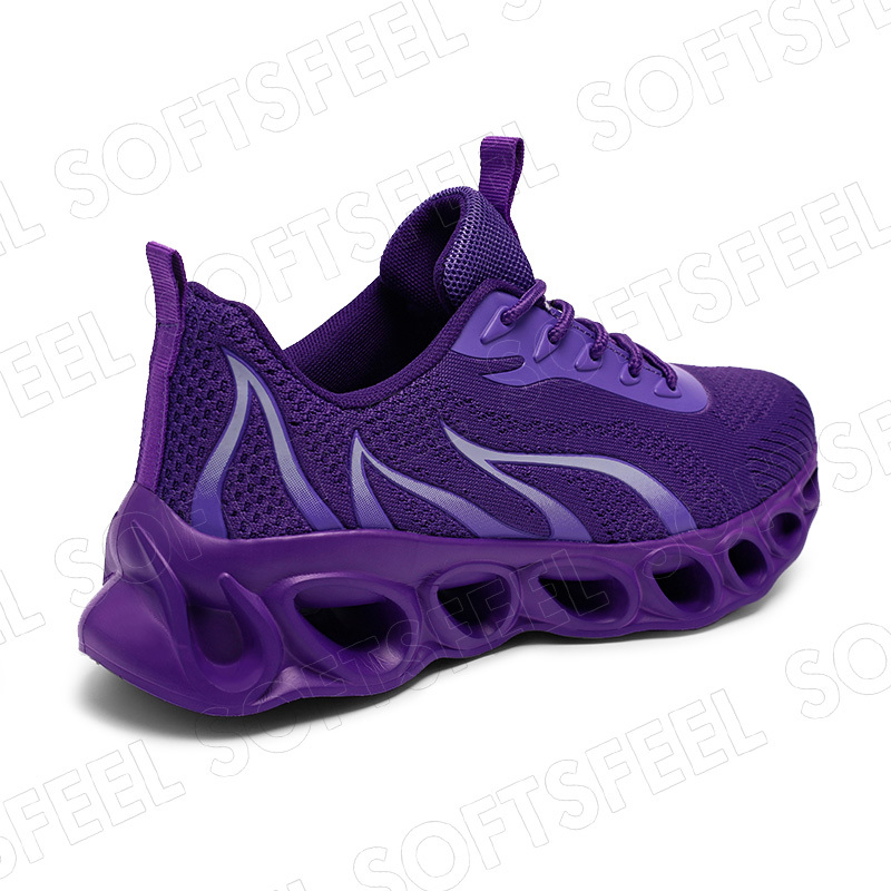 Softsfeel Women's Relieve Foot Pain Perfect Walking Shoes - Purple-SOFTSFEEL