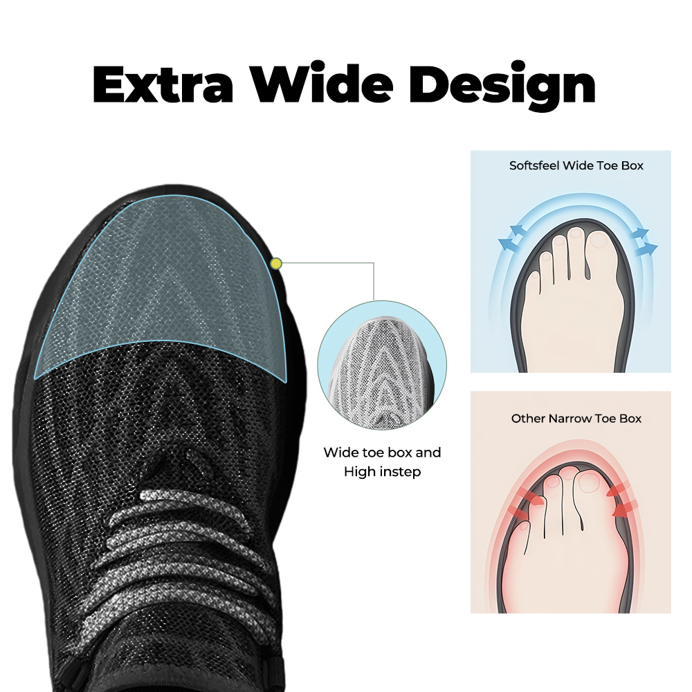 Softsfeel® Women's Cloud Strider V1 - Black