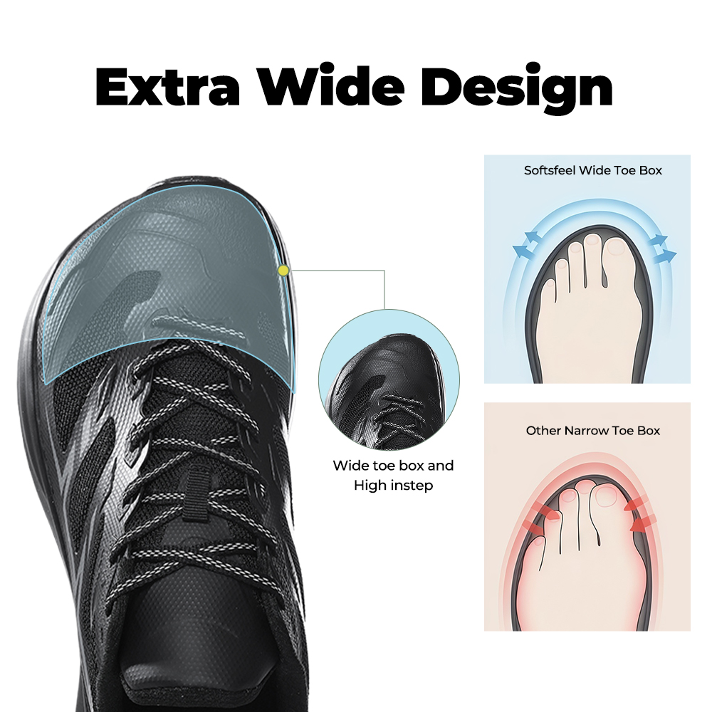 Women's WideToe Grip V1 - Black