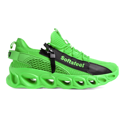 Softsfeel® Men's Side-Zip ComfortFit Walking Shoes - Green
