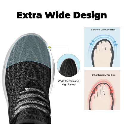 Softsfeel® Women's Cloud Strider V1 - Black Red