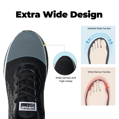 Softsfeel® Women's AirCush Lite Core V1 - Black/White