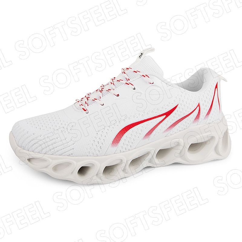 Softsfeel Men's Relieve Foot Pain Perfect Walking Shoes - White-SOFTSFEEL