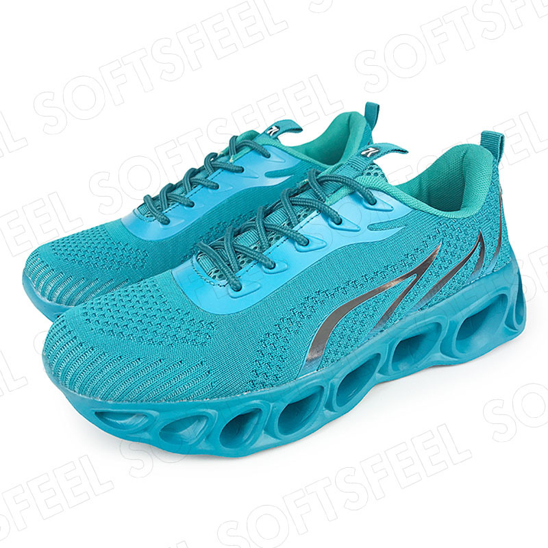 Softsfeel Men's Relieve Foot Pain Perfect Walking Shoes - Lake Blue-SOFTSFEEL
