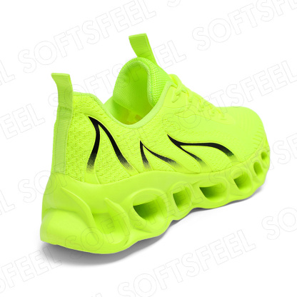 Softsfeel Relieve Foot Pain Perfect Walking Shoes - Fluorescent Green-SOFTSFEEL