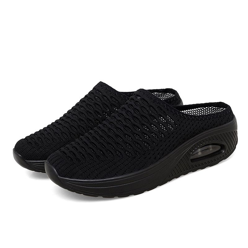 Softsfeel Women's Relieve Foot Pain Perfect Walking Sandals - Black-SOFTSFEEL