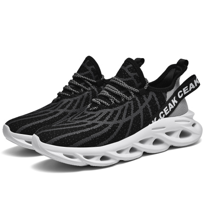 Women's Ortho Stretch Cushion Shoes - Black Gray-SOFTSFEEL
