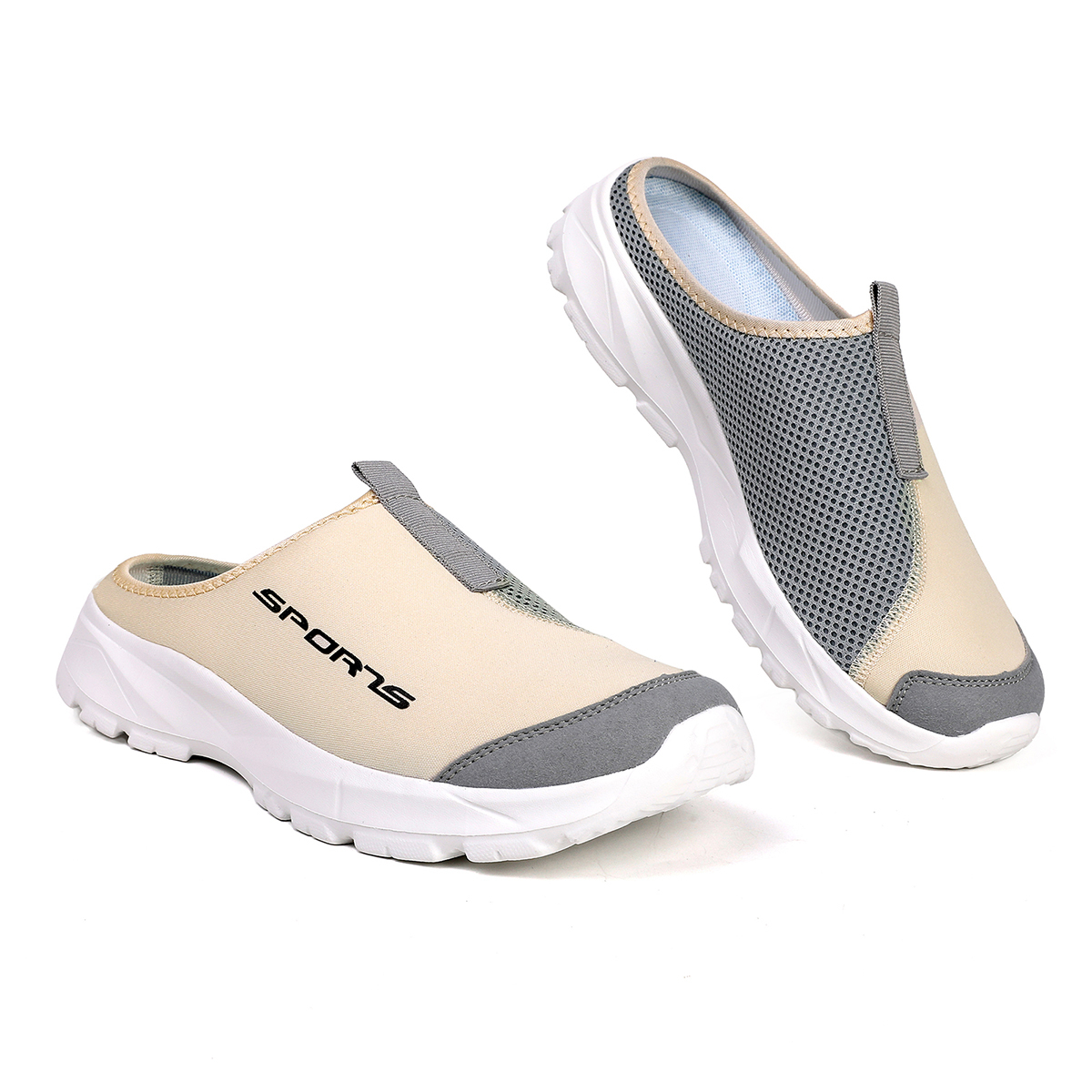 SoftsFeel® Men's Breathable Mesh Slide Sandals - Relieve Foot Pressure with Every Step