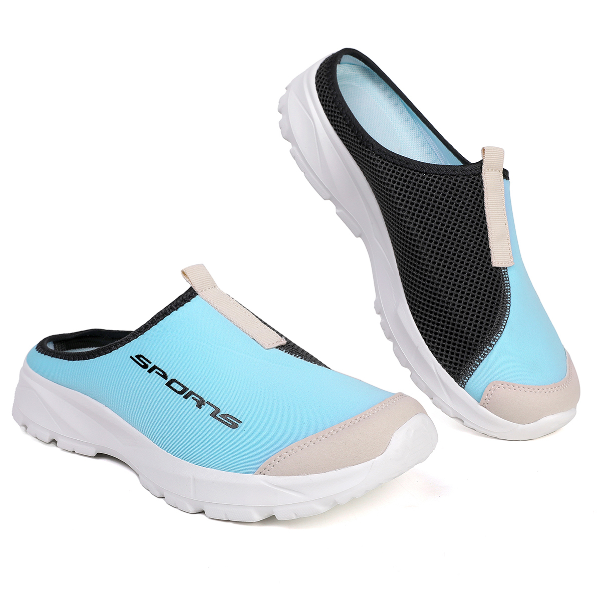 SoftsFeel® Men's Breathable Mesh Slide Sandals - Relieve Foot Pressure with Every Step