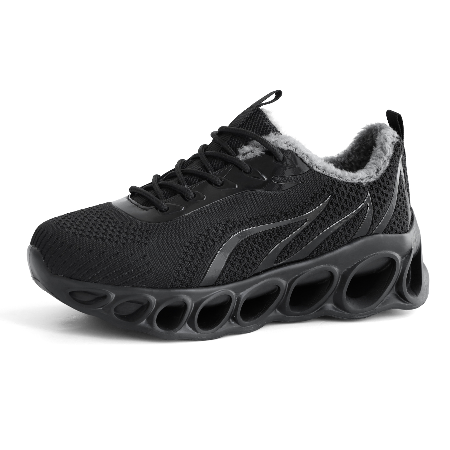 Softsfeel Men's Relieve Foot Pain Perfect Walking Shoes - Black-SOFTSFEEL