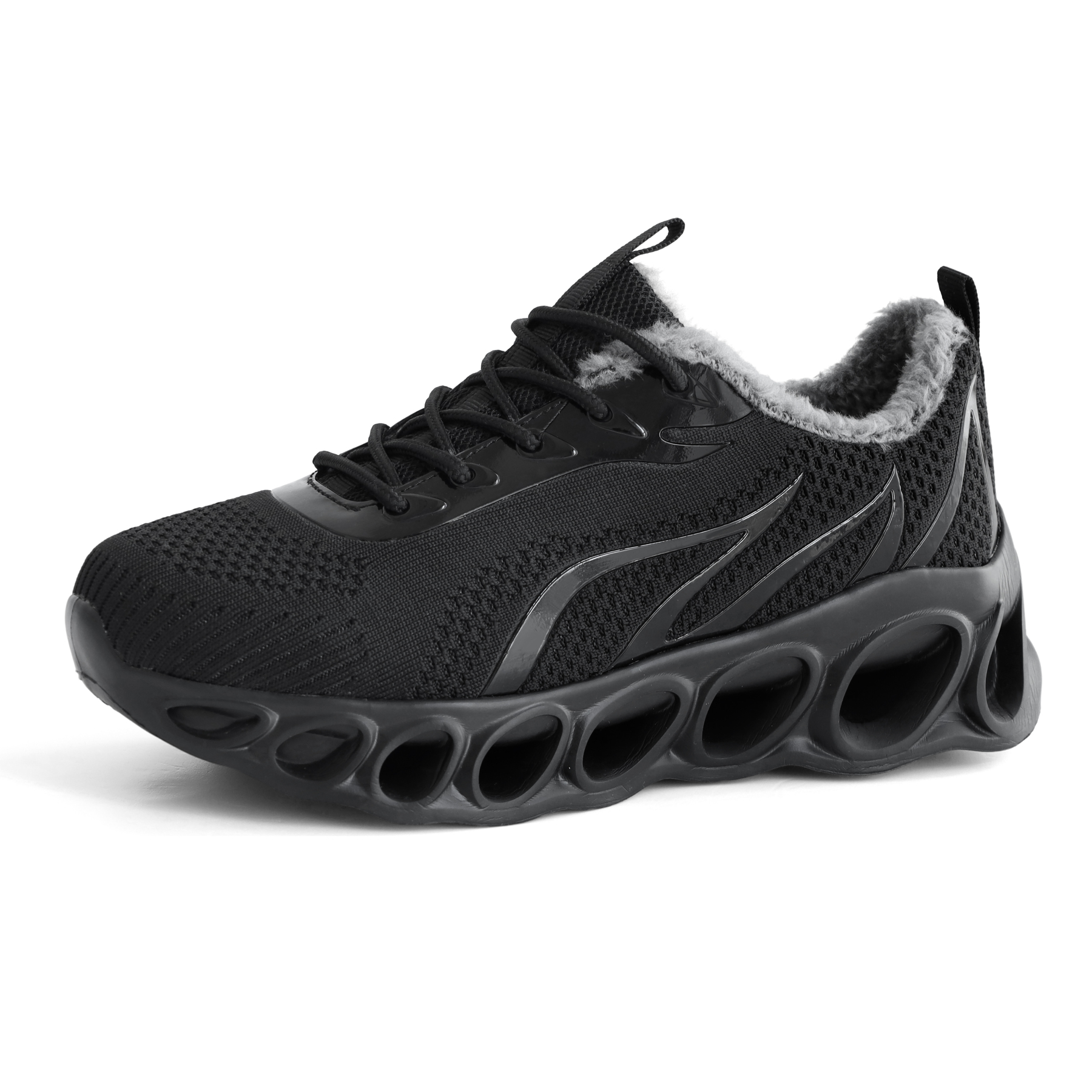 Softsfeel Men's Relieve Foot Pain Perfect Walking Shoes - Black-SOFTSFEEL