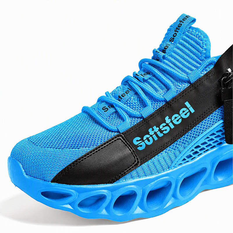 Softsfeel® Men's Side-Zip ComfortFit Walking Shoes - Blue