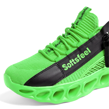 Softsfeel® Men's Side-Zip ComfortFit Walking Shoes - Green