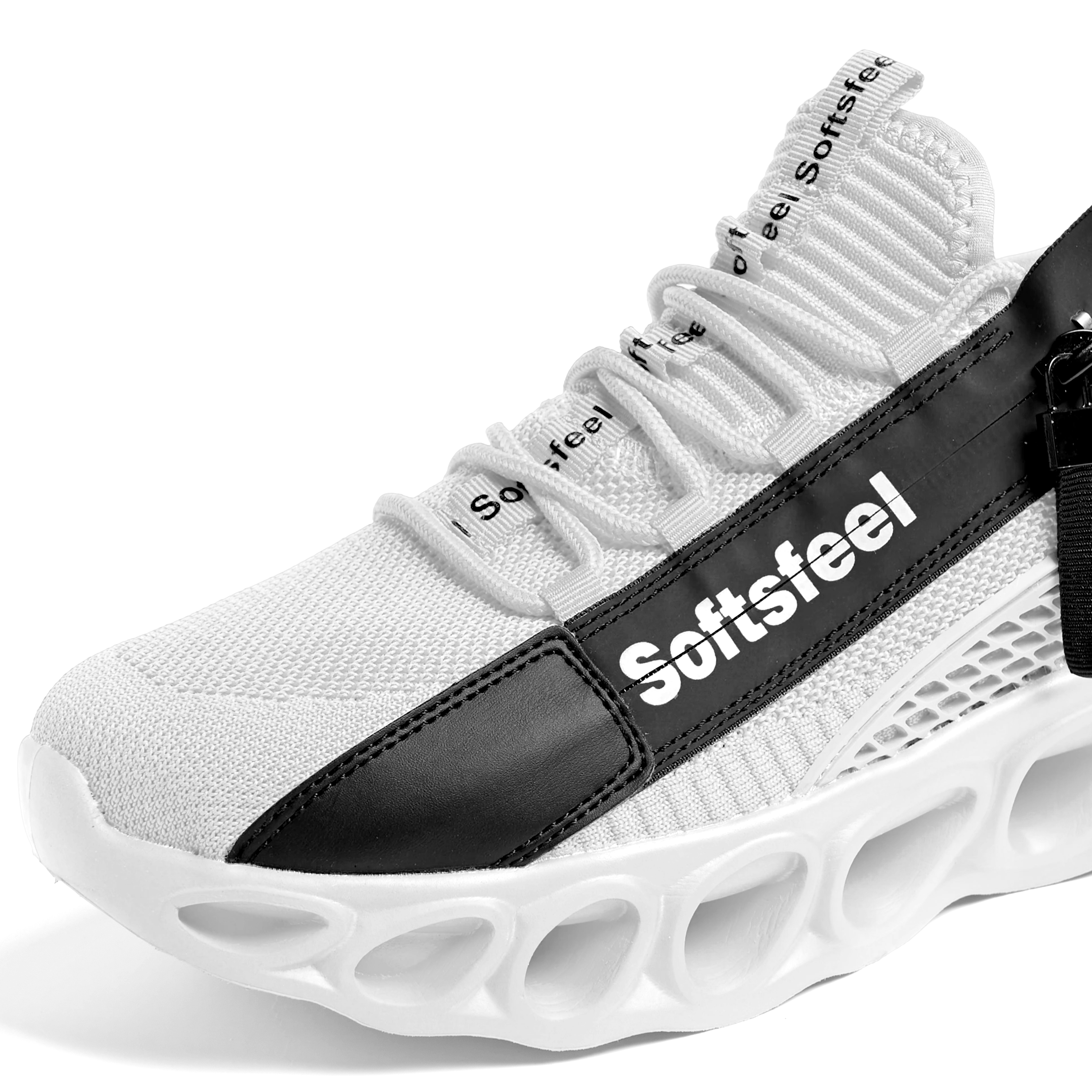 Softsfeel® Women's Side-Zip ComfortFit Walking Shoes - White