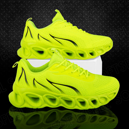 Softsfeel Men's Relieve Foot Pain Perfect Walking Shoes - Fluorescent Green-SOFTSFEEL