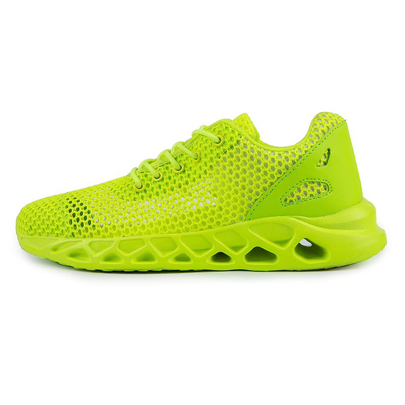 Softsfeel Men's Relieve Foot Pain Perfect Cushioning Walking Shoes-Neon Green-SOFTSFEEL