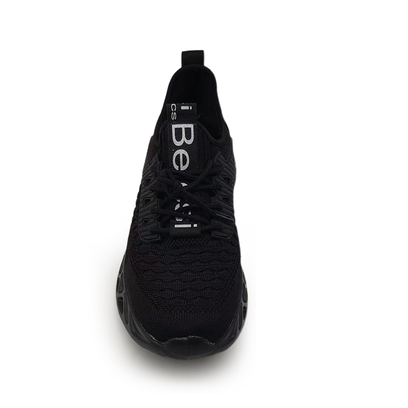 Softsfeel Men's AirCushion Shoes - Black-SOFTSFEEL