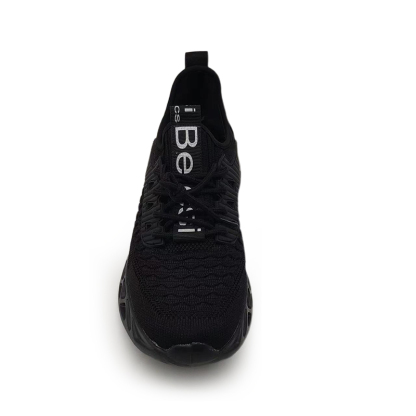 Softsfeel Men's AirCushion Shoes - Black-SOFTSFEEL