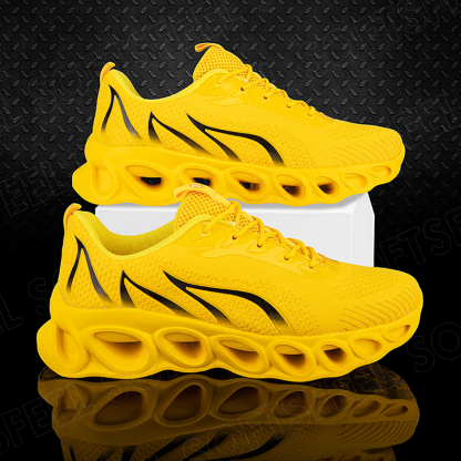 Softsfeel Men's Relieve Foot Pain Perfect Walking Shoes - Yellow-SOFTSFEEL