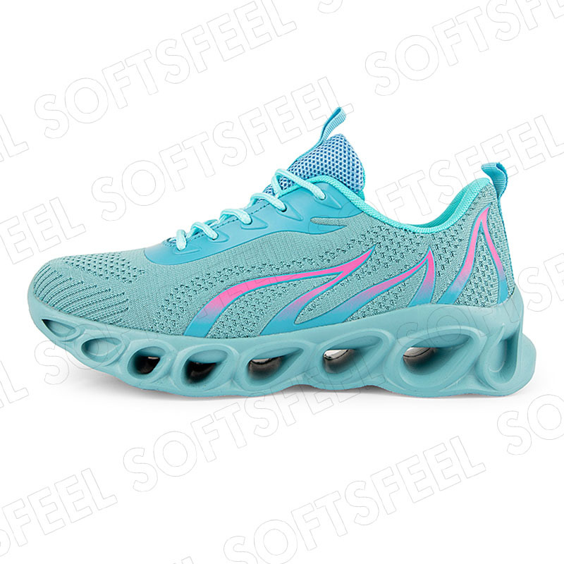 Softsfeel Men's Relieve Foot Pain Perfect Walking Shoes - Sky Blue-SOFTSFEEL