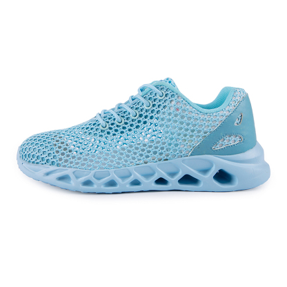 Softsfeel Men's Relieve Foot Pain Perfect Cushioning Walking Shoes-Sky Blue-SOFTSFEEL