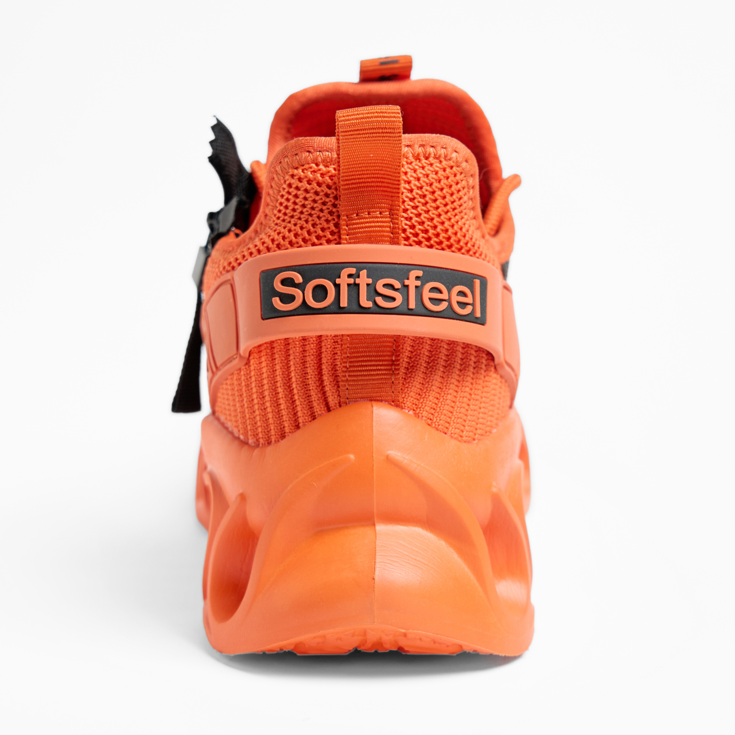 Softsfeel® Men's Side-Zip ComfortFit Walking Shoes - Orange