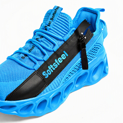 Softsfeel® Men's Side-Zip ComfortFit Walking Shoes - Blue