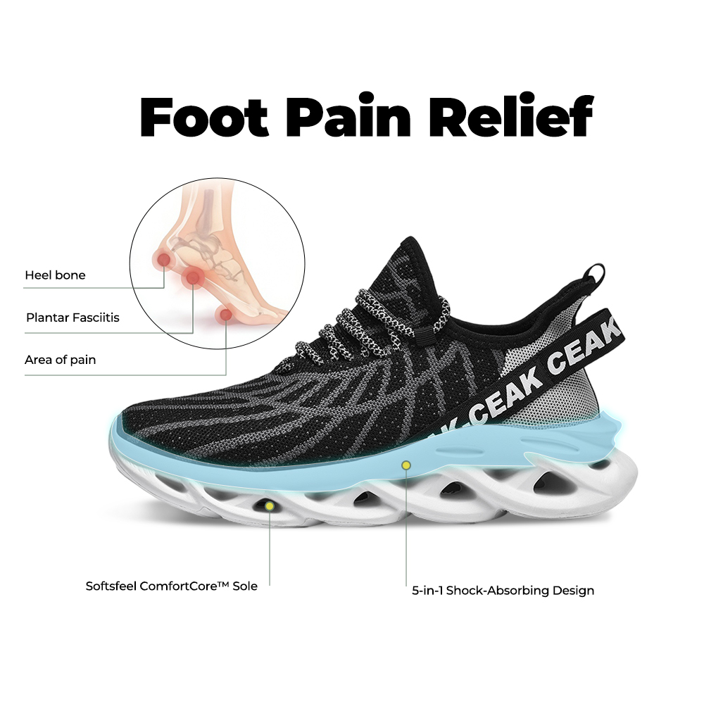 Softsfeel® Women's Cloud Strider V1 - Black Gray