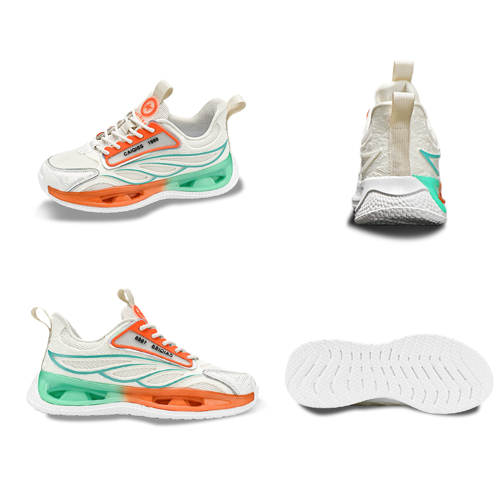 Men's AirWave Flow V5 - Cloud Sail White with Sunset-Mint Accents