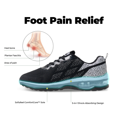 Softsfeel® Women's AirCush Lite Core V1 - Black/White