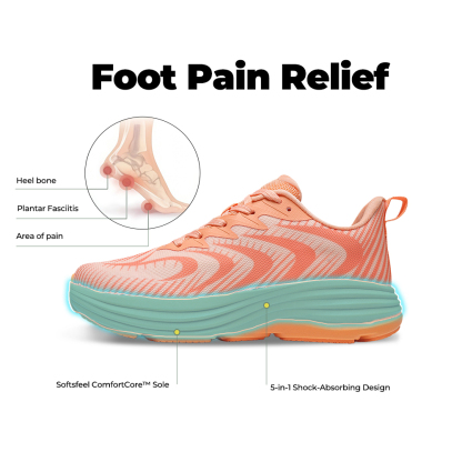 Men's WideToe Grip V1 - Peach Coral