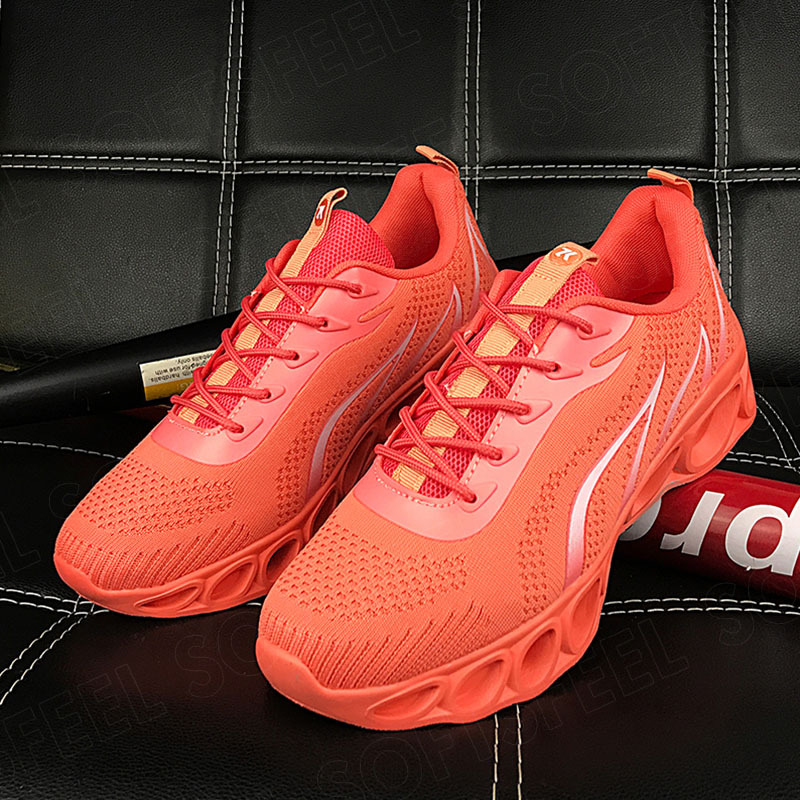 Softsfeel Women's Relieve Foot Pain Perfect Walking Shoes - Orange-SOFTSFEEL