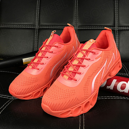 Softsfeel Women's Relieve Foot Pain Perfect Walking Shoes - Orange-SOFTSFEEL