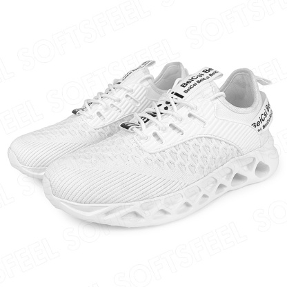 Softsfeel Men's AirCushion Shoes - White-SOFTSFEEL