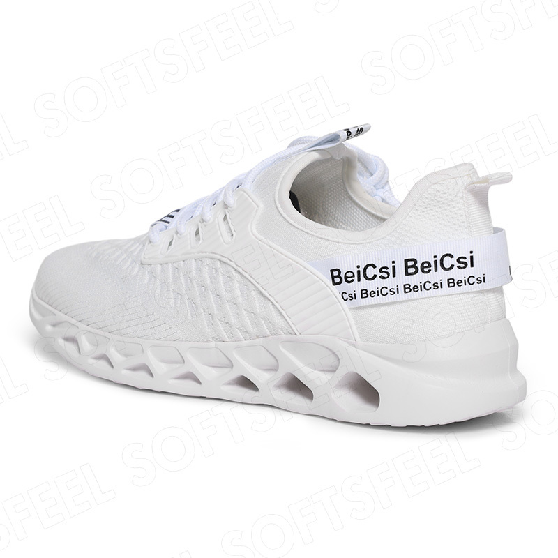 Softsfeel Men's AirCushion Shoes - White-SOFTSFEEL