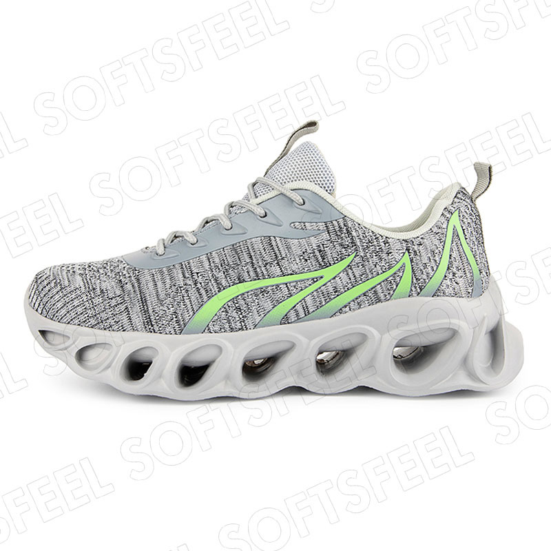 Softsfeel Men's Relieve Foot Pain Perfect Walking Shoes - Gray-SOFTSFEEL