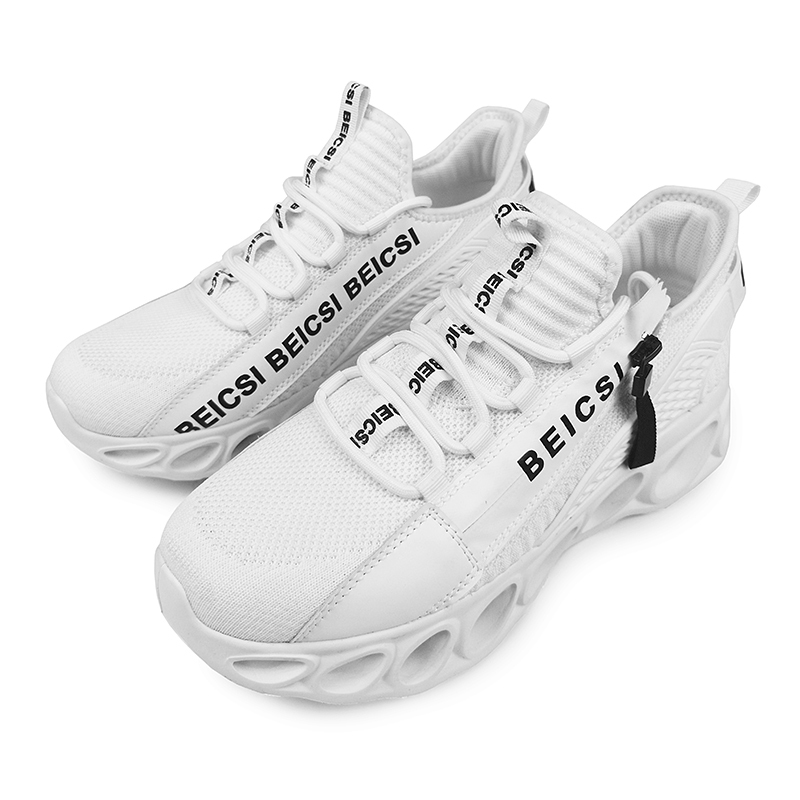 Softsfeel Women's Side-Zip ComfortFit Walking Shoes - White-SOFTSFEEL