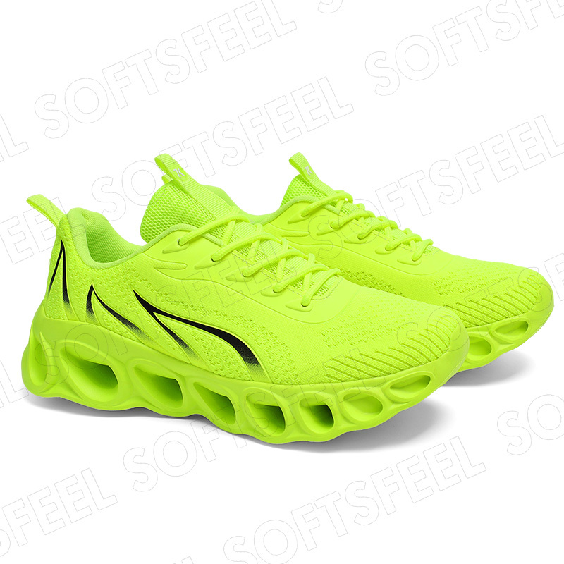 Softsfeel Relieve Foot Pain Perfect Walking Shoes - Fluorescent Green-SOFTSFEEL