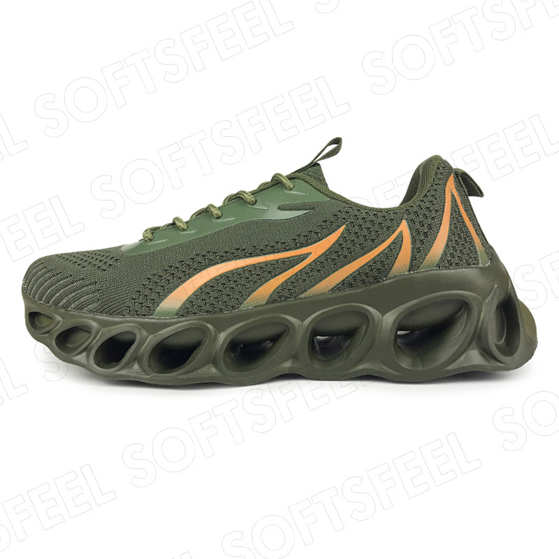 Softsfeel Men's Relieve Foot Pain Perfect Walking Shoes - Army Green-SOFTSFEEL