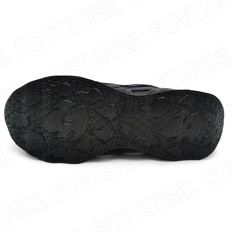 Softsfeel Men's Relieve Foot Pain Perfect Walking Shoes - Black Purple-SOFTSFEEL