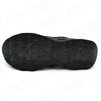 Softsfeel Men's Relieve Foot Pain Perfect Walking Shoes - Black Purple-SOFTSFEEL