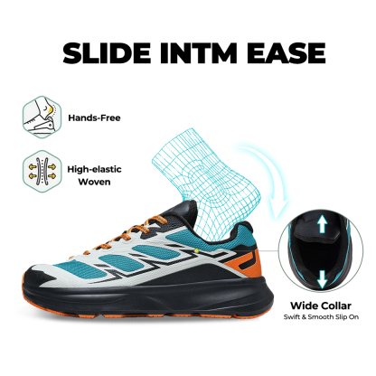 Men's WideToe Grip V1 - Sunset Orange & Basalt Gray