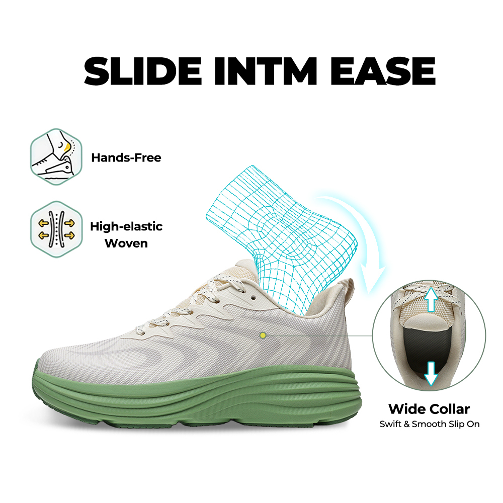 Men's WideToe Grip V2 - Cream & Sage Green