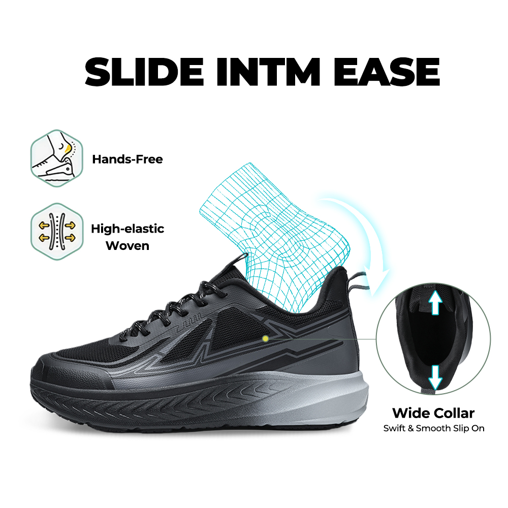 Men's WideToe Grip V3 - Charcoal Black