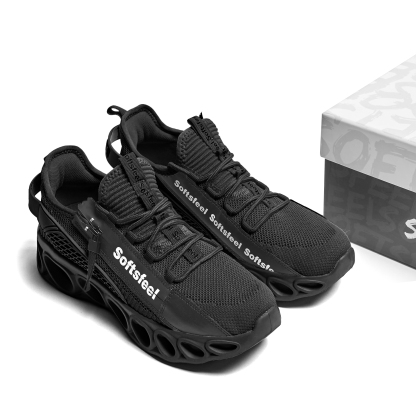 Softsfeel® Women's Side-Zip ComfortFit Walking Shoes - Black