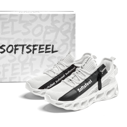 Softsfeel® Women's Side-Zip ComfortFit Walking Shoes - White