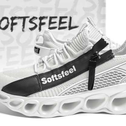 Softsfeel® Women's Side-Zip ComfortFit Walking Shoes - White