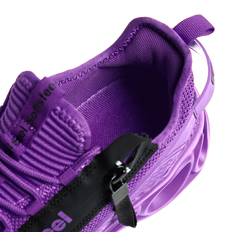 Softsfeel® Men's Side-Zip ComfortFit Walking Shoes - Purple