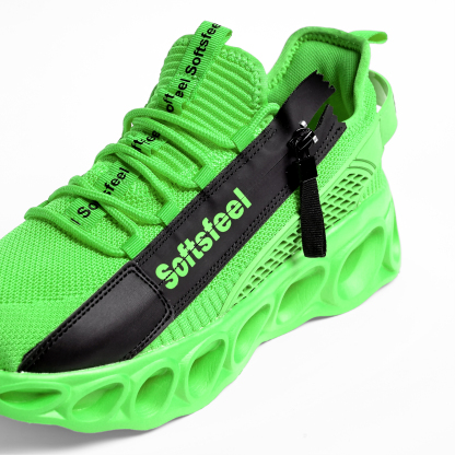 Softsfeel® Men's Side-Zip ComfortFit Walking Shoes - Green